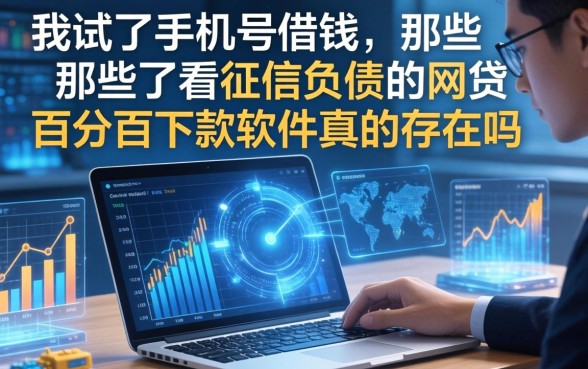 我试了手机号借钱，那些不看征信负债的网贷百分百下款软件真的存在吗