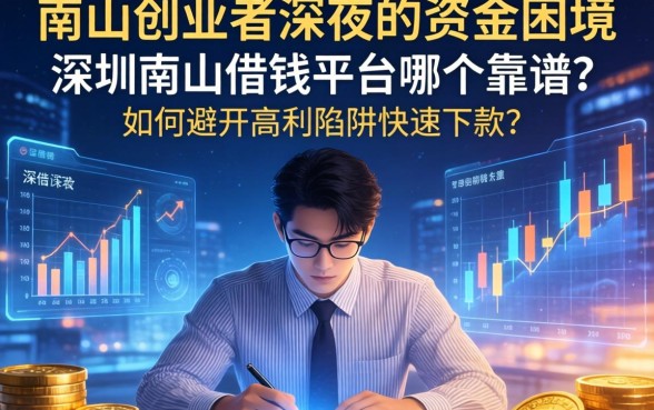 南山创业者深夜的资金困境：深圳南山借钱平台哪个靠谱？如何避开高利陷阱快速下款？