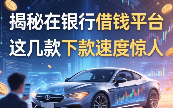 揭秘各银行借钱平台：这几款下款速度惊人