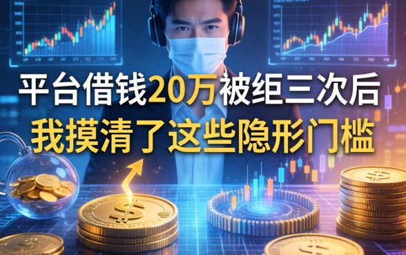 平台借钱20万被拒三次后，我摸清了这些隐形门槛