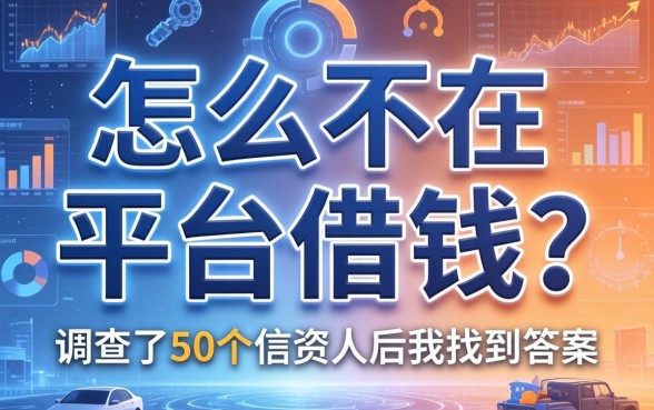 怎么不在平台借钱？调查了50个借款人后我找到答案