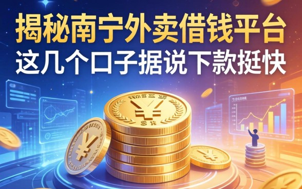 揭秘南宁外卖借钱平台：这几个口子据说下款挺快