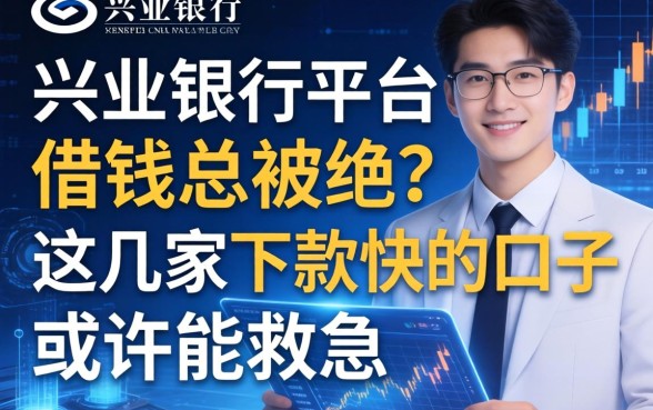 兴业银行平台借钱总被拒？这几家下款快的口子或许能救急