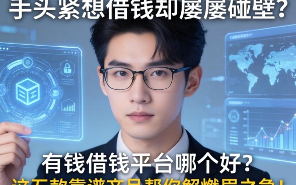 手头紧想借钱却屡屡碰壁？有钱借钱平台哪个好？这五款靠谱产品帮你解燃眉之急！
