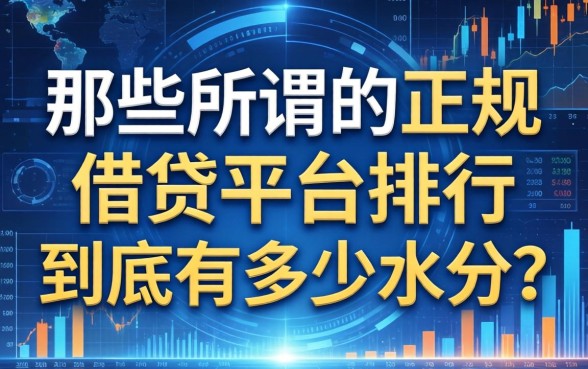 那些所谓的正规借钱平台排行，到底有多少水分？