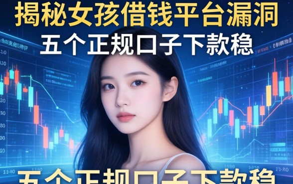 揭秘女孩借钱平台漏洞,这五个正规口子下款稳