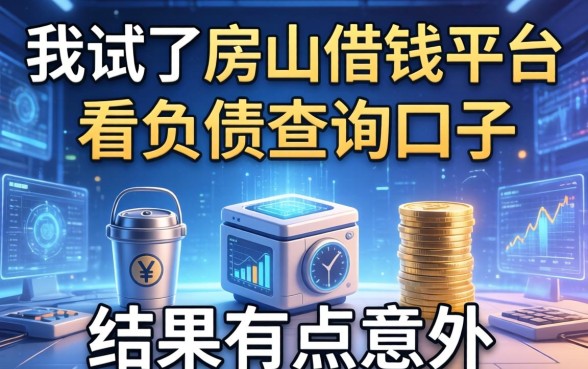 我试了房山借钱平台和不看负债查询的口子，结果有点意外