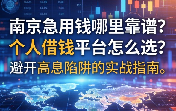 南京急用钱哪里靠谱？个人借钱平台怎么选？避开高息陷阱的实战指南