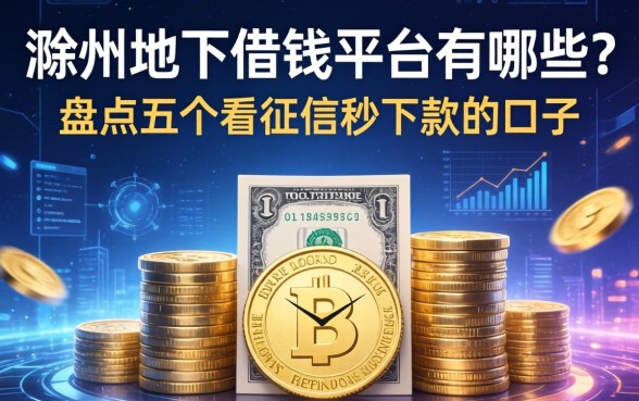 滁州地下借钱平台有哪些？盘点五个不看征信秒下款的口子