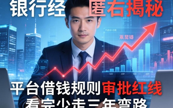 银行经理匿名揭秘：平台借钱规则的审批红线，看完少走三年弯路