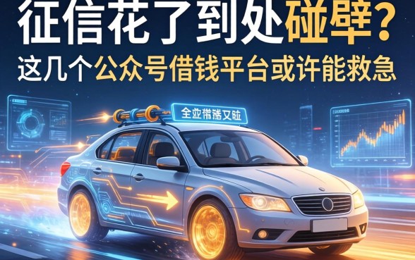 征信花了到处碰壁？这几个公众号借钱平台或许能救急