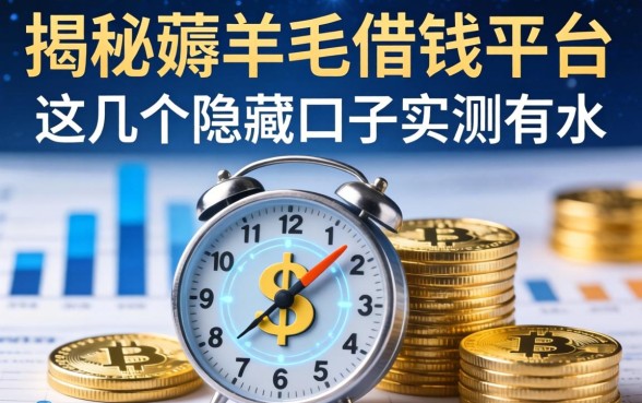 揭秘薅羊毛借钱平台：这几个隐藏口子实测有水