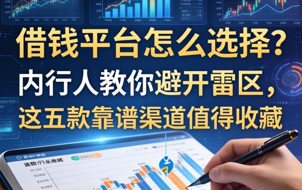 借钱平台怎么选择？内行人教你避开雷区，这五款靠谱渠道值得收藏