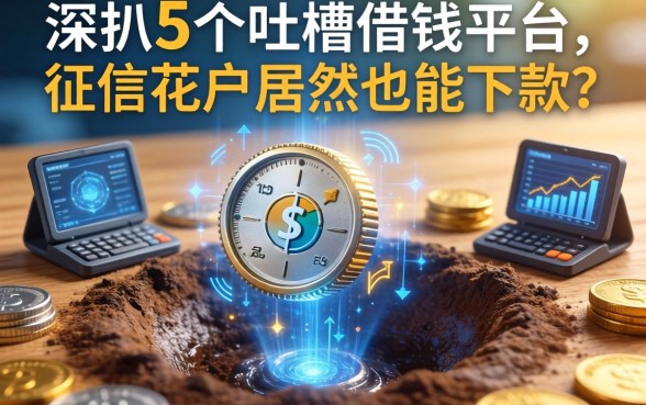 那些年我踩过的坑：深扒5个吐槽借钱平台，征信花户居然也能下款？