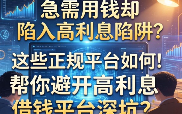 急需用钱却陷入高利息陷阱？这些正规平台如何帮你避开高利息借钱平台的深坑？