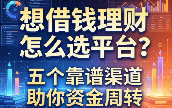 想借钱理财怎么选平台？五个靠谱渠道助你资金周转