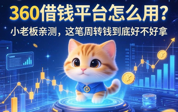 360借钱平台怎么用？小老板亲测，这笔周转钱到底好不好拿
