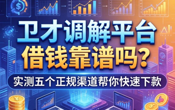 中卫调解平台借钱靠谱吗？实测五个正规渠道帮你快速下款
