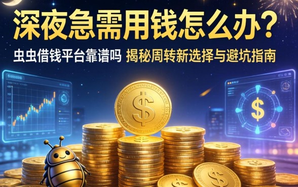 深夜急需用钱怎么办？虫虫借钱平台靠谱吗？揭秘周转新选择与避坑指南