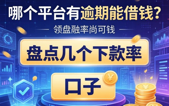 哪个平台有逾期能借钱的？盘点几个下款率尚可的口子