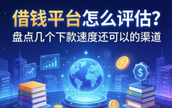 借钱平台怎么评估？盘点几个下款速度还可以的渠道