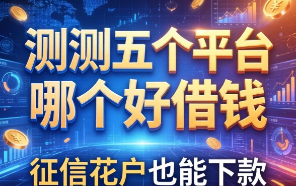 实测这五个平台哪个好借钱，征信花户也能下款