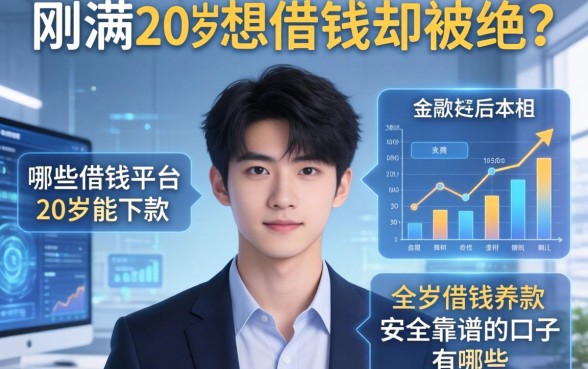 刚满20岁想借钱却被拒？哪些借钱平台20岁能下款，安全靠谱的口子有哪些？