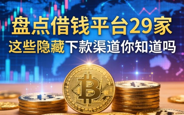 盘点借钱平台29家：这些隐藏的下款渠道你知道吗