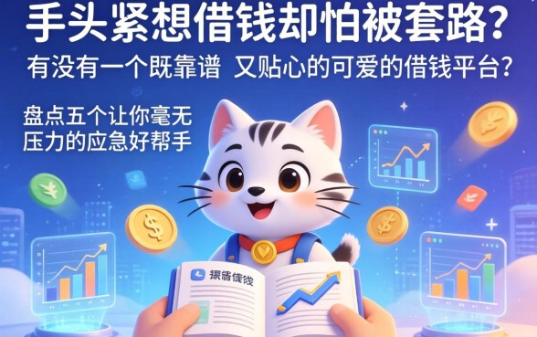 手头紧想借钱却怕被套路？有没有一个既靠谱又贴心的可爱的借钱平台？盘点五个让你毫无压力的应急好帮手