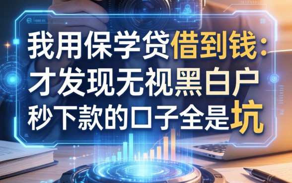 我用保单贷借到钱，才发现无视黑白户秒下款的口子全是坑