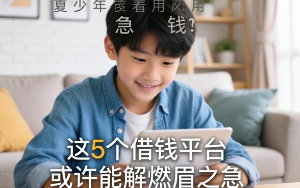 家里有青少年急着用钱？这5个借钱平台或许能解燃眉之急