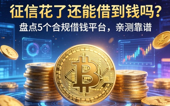 征信花了还能借到钱吗？盘点5个合规借钱平台，亲测靠谱