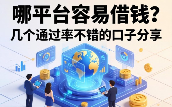 哪平台容易借钱？整理了几个通过率不错的口子分享