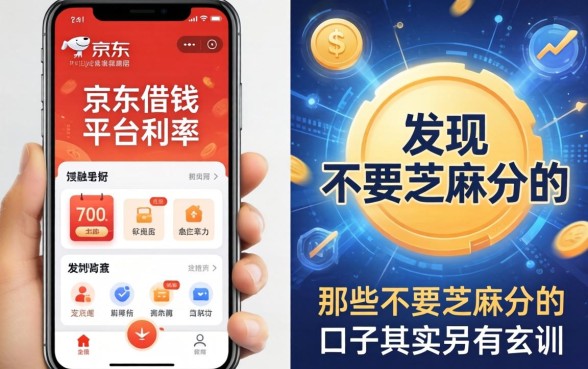 我对比了京东借钱平台利率，发现那些不要芝麻分的口子其实另有玄机