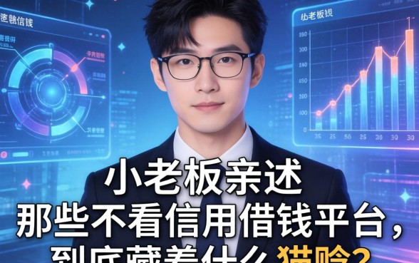 小老板亲述：那些不看信用借钱平台，到底藏着什么猫腻？