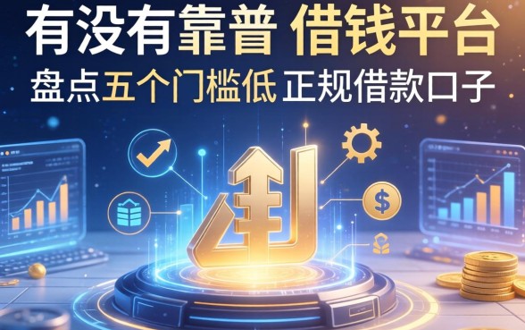 有没有靠谱的借钱平台推荐？盘点五个门槛低的正规借款口子