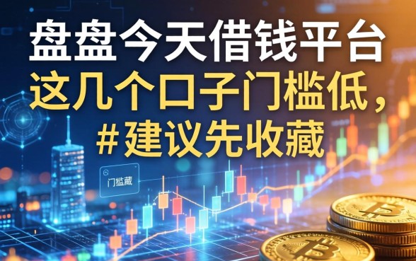 盘点今天借钱的平台：这几个口子门槛低，建议先收藏