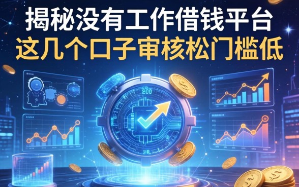 揭秘没有工作借钱平台，这几个口子审核松门槛低