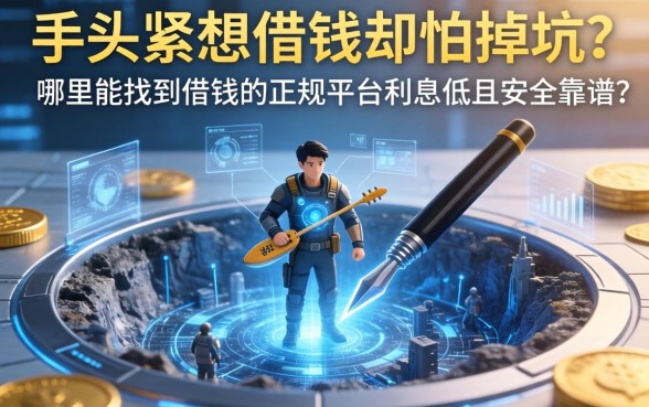 手头紧想借钱却怕掉坑？哪里能找到借钱的正规平台利息低且安全靠谱？