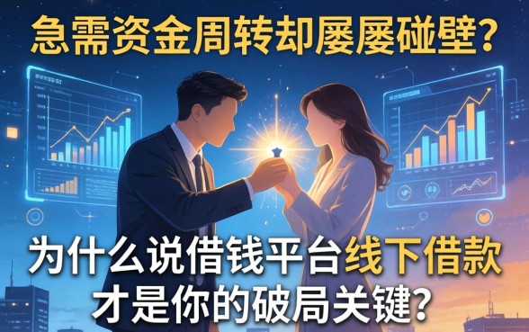 急需资金周转却屡屡碰壁？为什么说借钱平台线下借款才是你的破局关键？