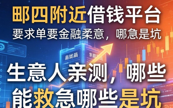 郫县附近借钱平台：生意人亲测，哪些能救急哪些是坑