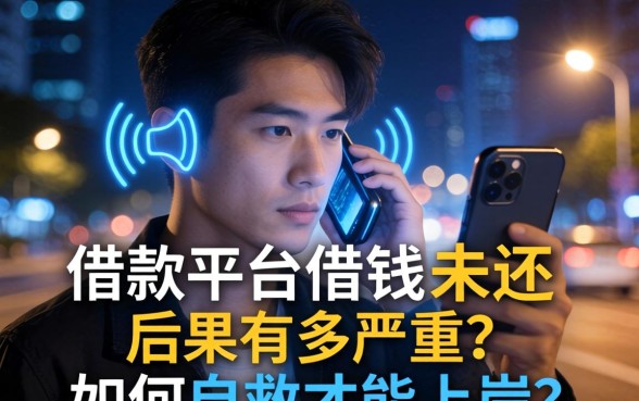 深夜手机不停响，借款平台借钱未还后果有多严重？如何自救才能上岸？