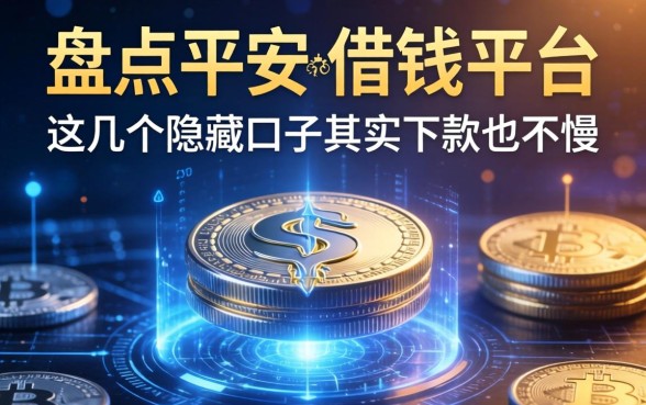 盘点平安的借钱平台，这几个隐藏口子其实下款也不慢