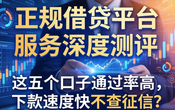 正规借钱平台服务深度测评：这五个口子通过率高，下款速度快不查征信？