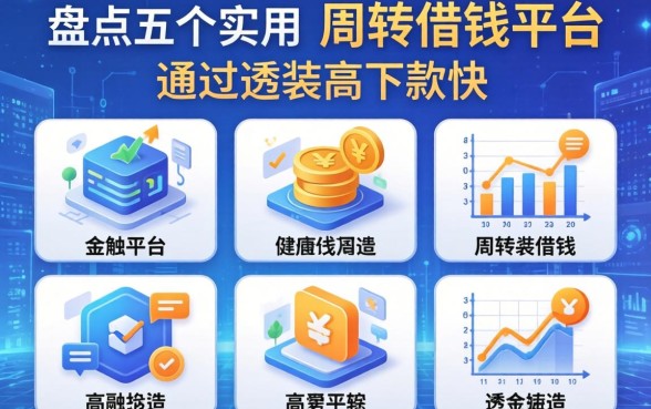 盘点五个实用的周转借钱平台，通过率高下款快