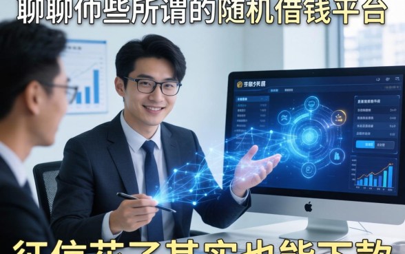 聊聊那些所谓的随机借钱平台，征信花了其实也能下款