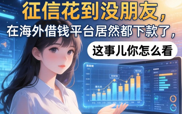 征信花到没朋友，在海外借钱平台居然都下款了，这事儿你怎么看