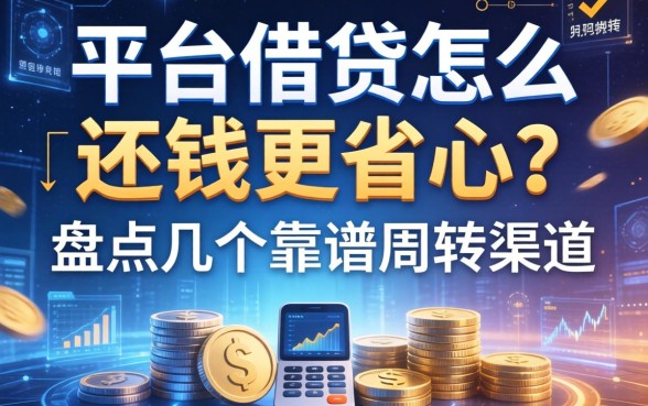 平台借钱怎么还钱更省心？盘点几个靠谱周转渠道