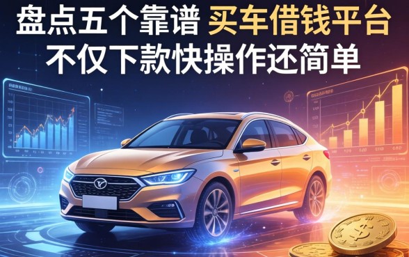 盘点五个靠谱的买车借钱平台，不仅下款快操作还简单