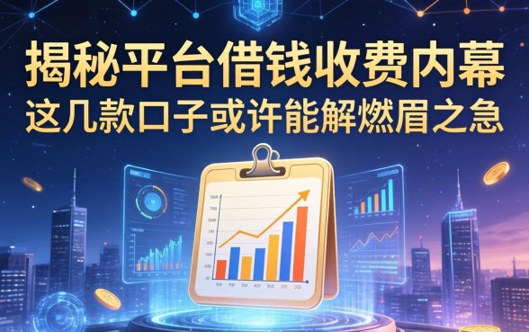揭秘平台借钱收费内幕，这几款口子或许能解燃眉之急